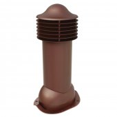 Труба вентиляционная VIOTTO d110мм h550мм для металлочерепицы RAL8017 коричневая