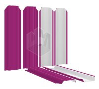 Штакетник для забора Узкий RAL4006 Пурпурный высота 1.7 метра