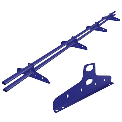 Снегозадержатель BORGE NewLine 40х20мм 3 метра 4 опоры RAL5002 Синий ультрамарин