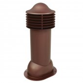 Труба вентиляционная VIOTTO d110мм h550мм для мягкой кровли RAL8017 коричневый шоколад утепленная