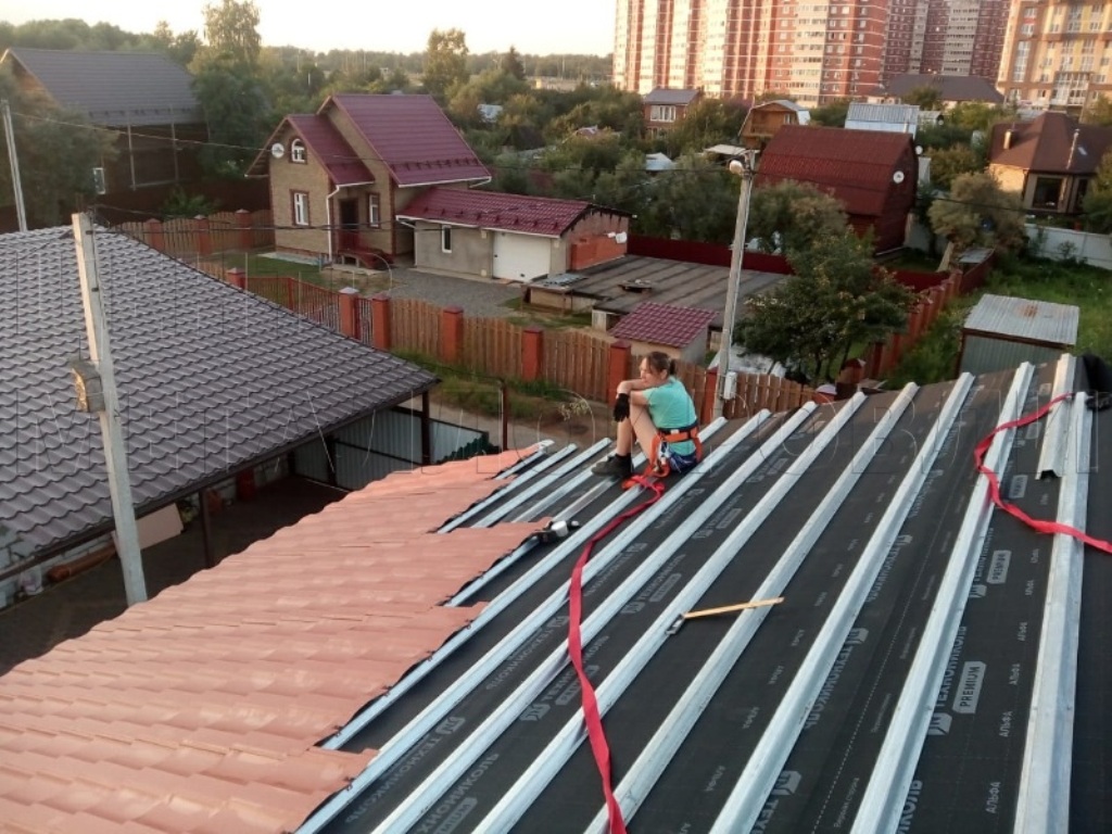 Металлочерепица Геркулес 8004 терракотовый Стальной Бархат от Центра Металлокровли в Ульяновске