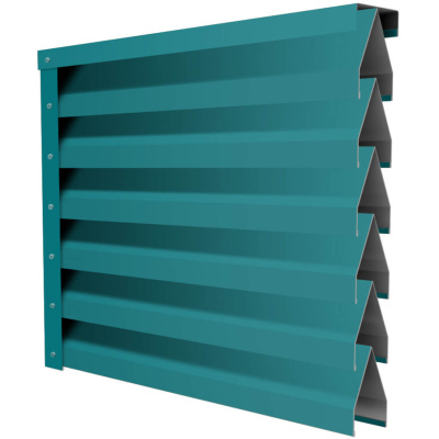 Ламель Реснички RAL5021 Морская Волна двустороннего забора